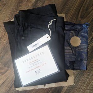 Imogene and Willie Charlie black selvedge denim jeans size 29 NWT slim fit